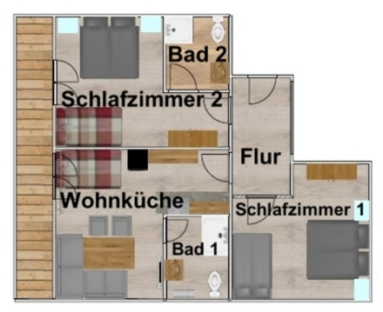 Hotel Gletschermuehle Flattach Bilik gambar